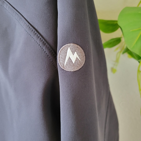 Marmot Men's Black Alsek Softshell Full Zip Jacket Size L - Picture 4 of 9